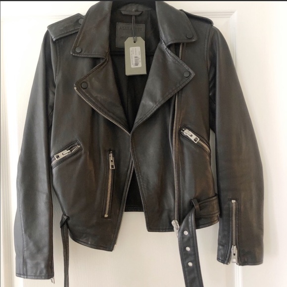 All Saints Jackets & Blazers - ALLSAINTS Balfern Leather Biker Jacket Sz 4